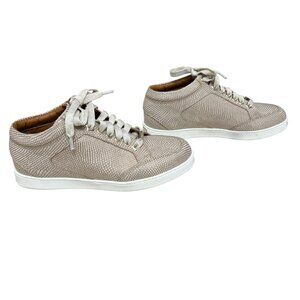 JIMMY CHOO  Miami Metallic Leather Lizard Embossed Sneakers Women's size 36 / 6